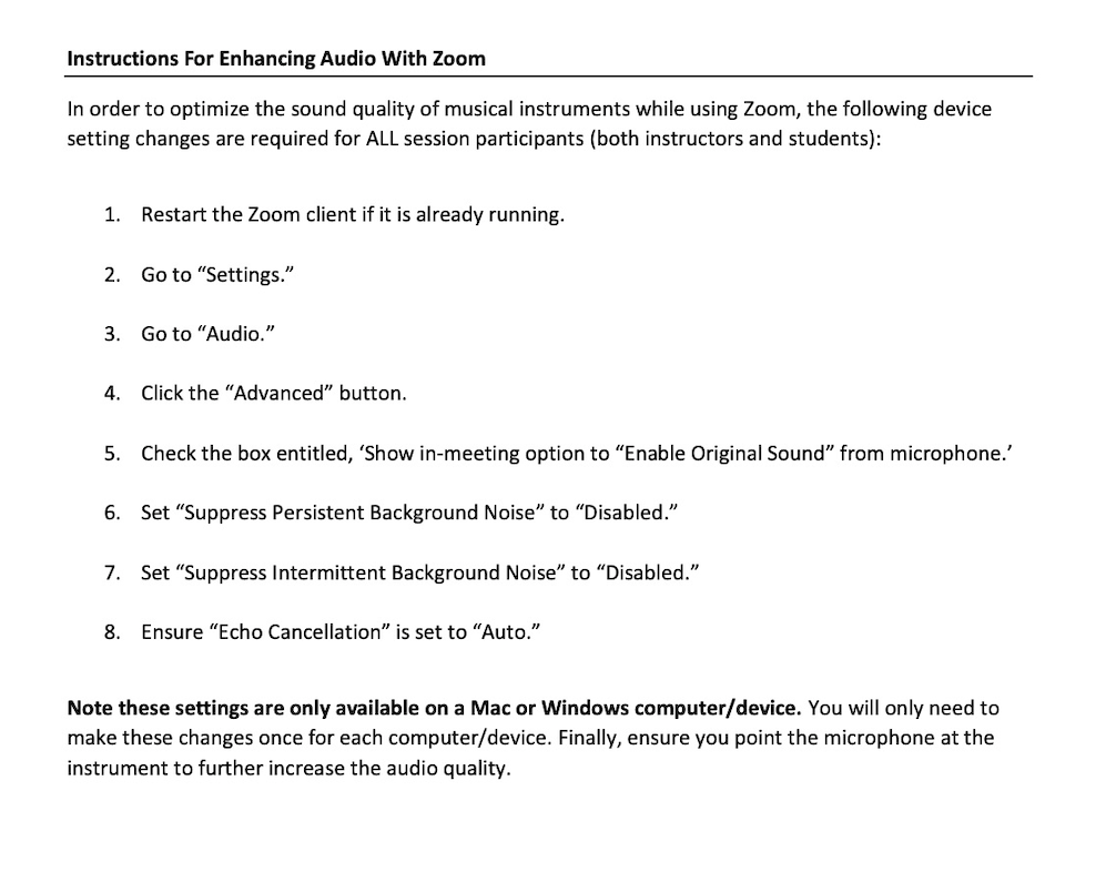 Basic ZOOM Instructions > Library NY String Academy